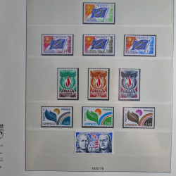 Collection timbres de France neufs** 1970-1979 en album Lindner.