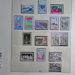 Collection timbres de France neufs** 1970-1979 en album Lindner.