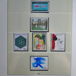 Collection timbres de France neufs** 1970-1979 en album Lindner.