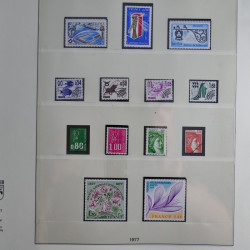 Collection timbres de France neufs** 1970-1979 en album Lindner.