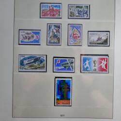 Collection timbres de France neufs** 1970-1979 en album Lindner.