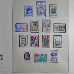 Collection timbres de France neufs** 1970-1979 en album Lindner.