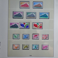 Collection timbres de France neufs** 1970-1979 en album Lindner.