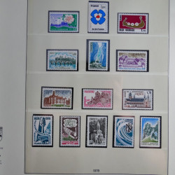 Collection timbres de France neufs** 1970-1979 en album Lindner.