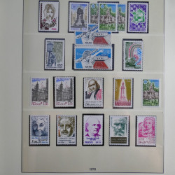Collection timbres de France neufs** 1970-1979 en album Lindner.