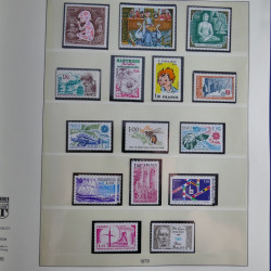 Collection timbres de France neufs** 1970-1979 en album Lindner.