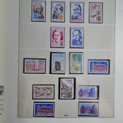 Collection timbres de France neufs** 1970-1979 en album Lindner.