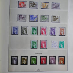 Collection timbres de France neufs** 1970-1979 en album Lindner.