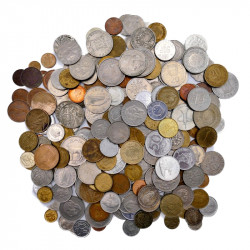 Monnaies anciennes du monde - paquet 1 kilo.