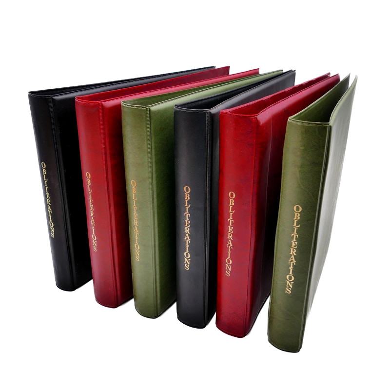 Lot de 6 reliures à 3 anneaux pour les documents premier jour France.