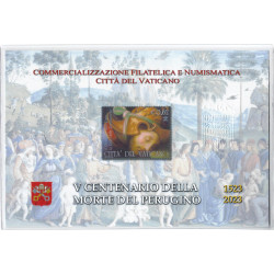 2 euros Vatican 2023 BU – 500 ans de la Mort du Pérugin FDC.
