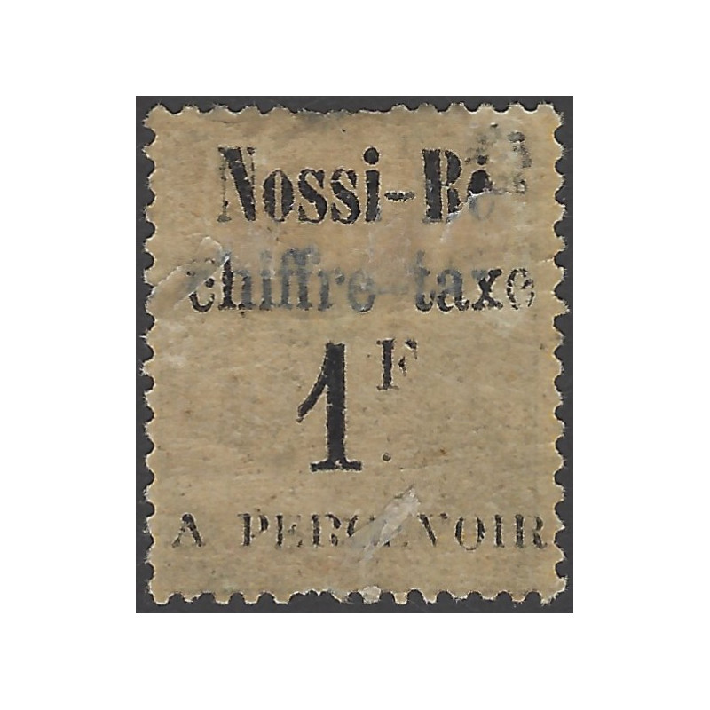 Nossi-Bé timbre taxe N°6b oblitéré, R.
