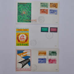 Lot de timbres et commémoratifs Antilles néerlandaises neufs et oblitérés.