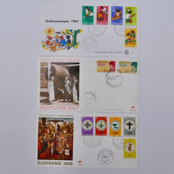 Lot de timbres et commémoratifs Antilles néerlandaises neufs et oblitérés.