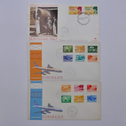 Lot de timbres et commémoratifs Antilles néerlandaises neufs et oblitérés.