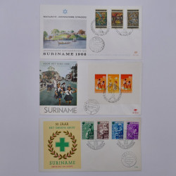 Lot de timbres et commémoratifs Antilles néerlandaises neufs et oblitérés.