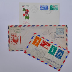 Lot de timbres et commémoratifs Antilles néerlandaises neufs et oblitérés.