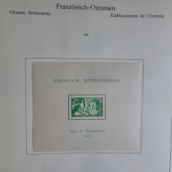 Collection timbres d'Océanie Française 1893-1942 en album.