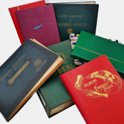 Vrac philatélique de timbres du monde en un carton.
