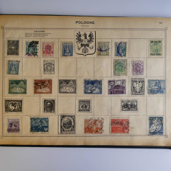 Vrac philatélique de timbres du monde en un carton.