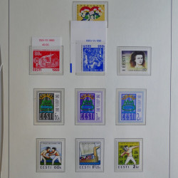 Vrac philatélique de timbres du monde en un carton.
