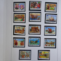 Vrac philatélique de timbres du monde en un carton.
