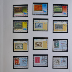 Vrac philatélique de timbres du monde en un carton.