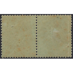 Empire Lauré timbre de France N°25a paire neuf*.