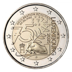 2 euros commémorative Luxembourg 2025 - Déclaration Schuman.