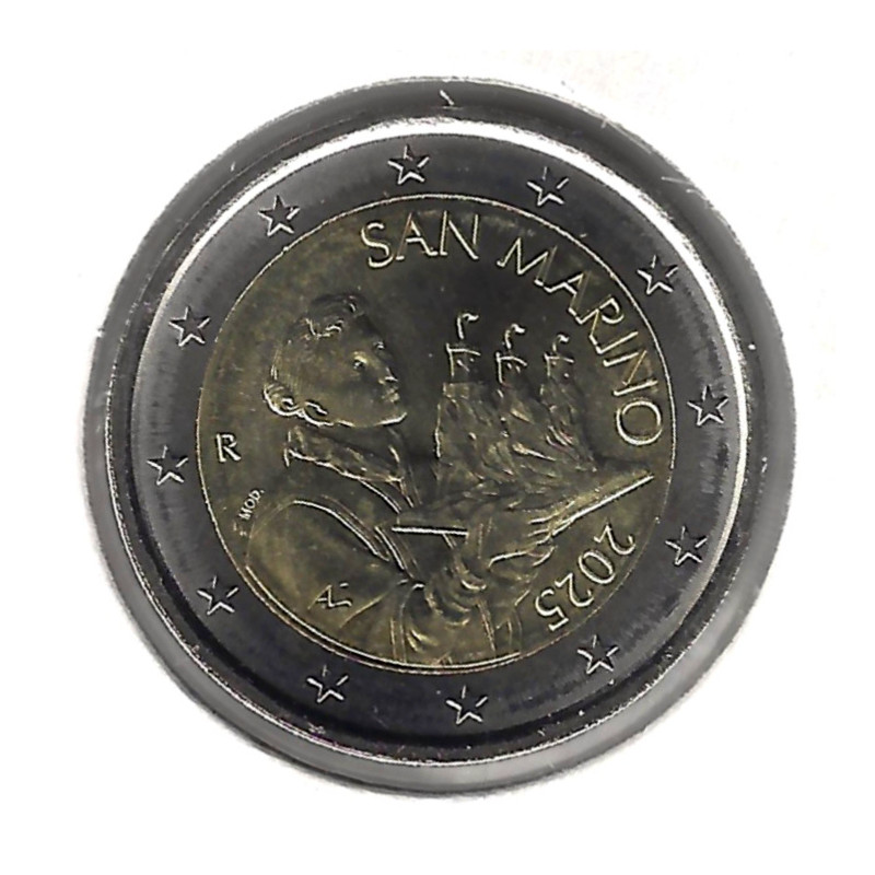2 euros officielle Saint Marin 2025 UNC.