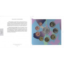 Coffret série monnaies euro Saint-Marin 2025 BU avec 5 euros en argent.