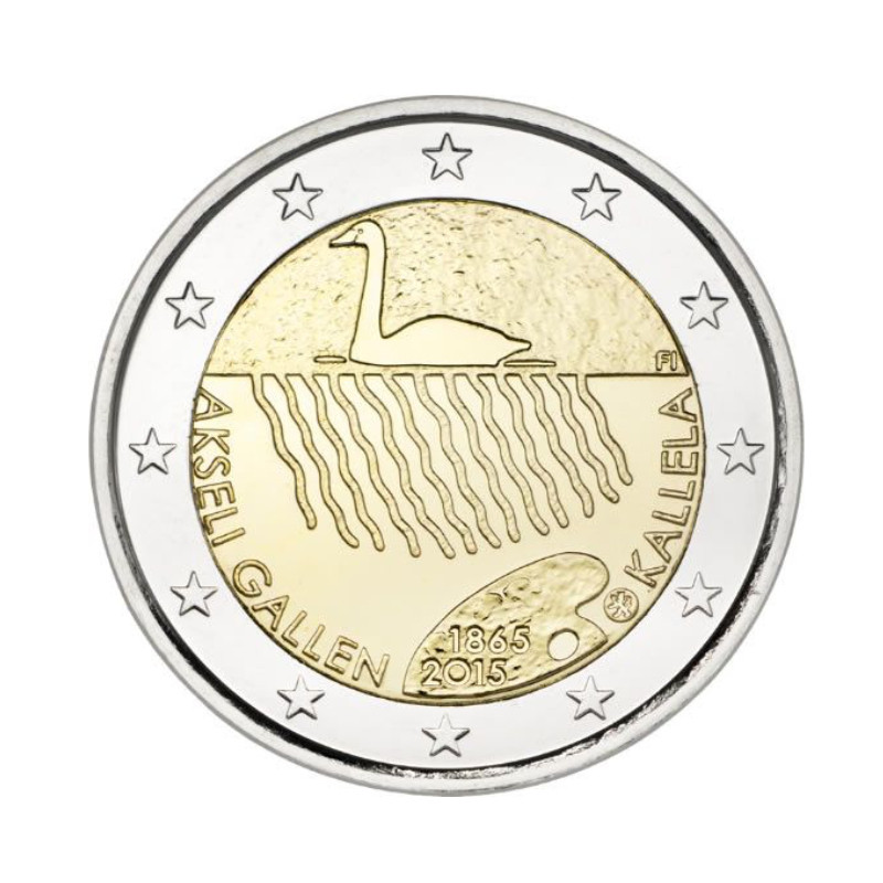 2 euros commémorative Finlande 2015 - Akseli Gallen-Kallela.