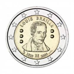 2 euros commémorative Belgique 2013 - Louis Braille.