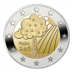2 euros commémorative Malte 2019 - Nature et Environnement.