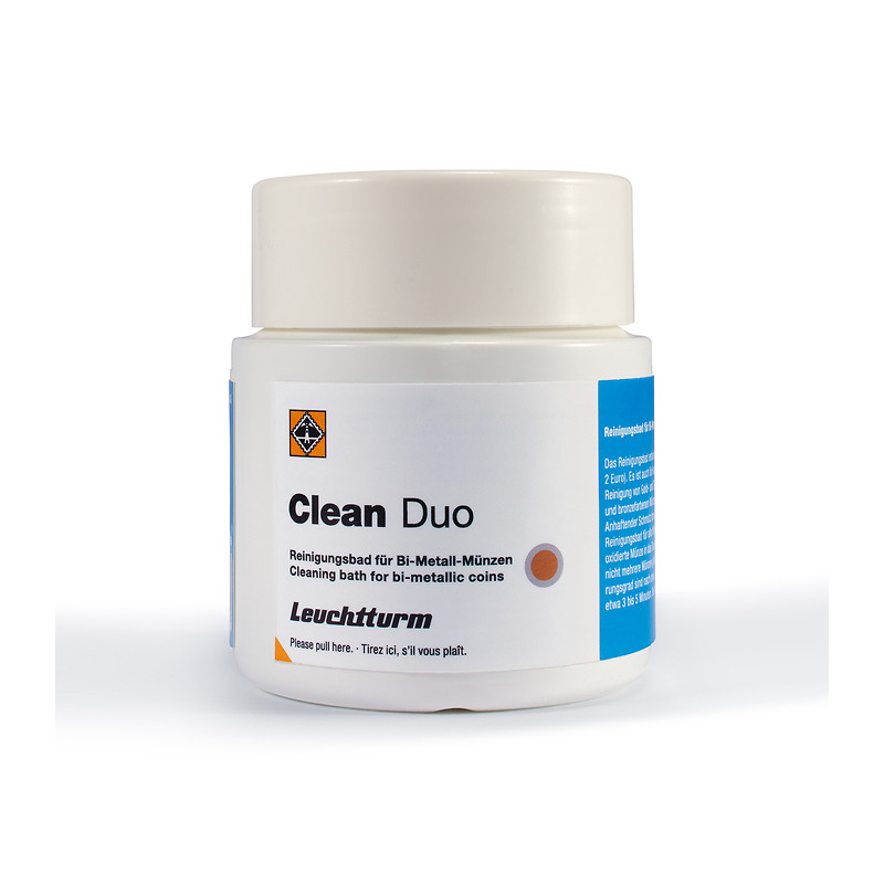 Bain-nettoyant pour monnaies euro 200 ml.
