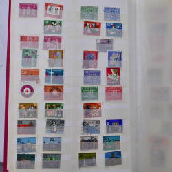 Lot de timbres d'Allemagne RFA 1949-1990 oblitérés en album.