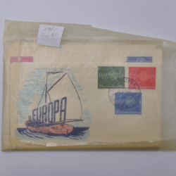 Lot de 250 enveloppes premier jour d'émission Europa 1957-1976 en une boite.