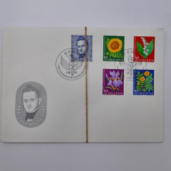 Lot de 300 enveloppes premier jour d'émission de Suisse 1960-1999 en boite.