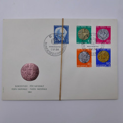 Lot de 300 enveloppes premier jour d'émission de Suisse 1960-1999 en boite.