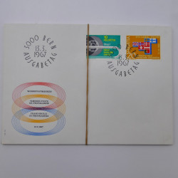 Lot de 300 enveloppes premier jour d'émission de Suisse 1960-1999 en boite.