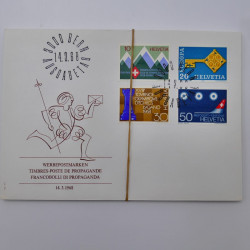 Lot de 300 enveloppes premier jour d'émission de Suisse 1960-1999 en boite.