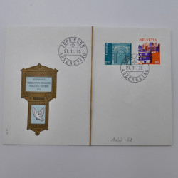 Lot de 300 enveloppes premier jour d'émission de Suisse 1960-1999 en boite.