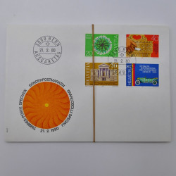Lot de 300 enveloppes premier jour d'émission de Suisse 1960-1999 en boite.