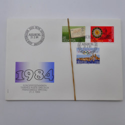 Lot de 300 enveloppes premier jour d'émission de Suisse 1960-1999 en boite.