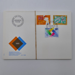 Lot de 300 enveloppes premier jour d'émission de Suisse 1960-1999 en boite.