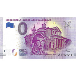 Billet Euro Souvenir 0 € – Gorgonzola – Mausolée Serbelloni – Italie – 2018.