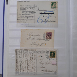 Collection spécialisée timbres de Suisse Pro Juventute 1913-1960 sur enveloppe.