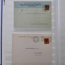 Collection spécialisée timbres de Suisse Pro Juventute 1913-1960 sur enveloppe.