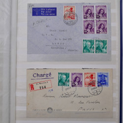 Collection spécialisée timbres de Suisse Pro Juventute 1913-1960 sur enveloppe.
