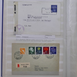 Collection spécialisée timbres de Suisse Pro Juventute 1913-1960 sur enveloppe.
